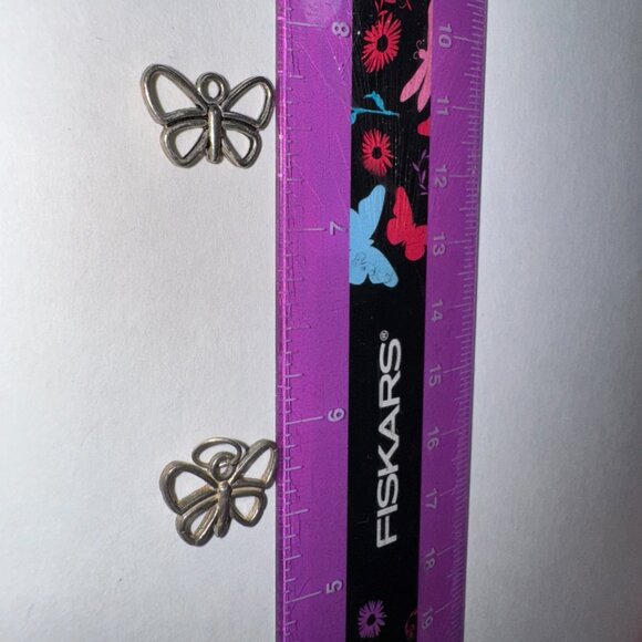 Sterling Silver Small Open Wing Butterfly Pendant - Picture 15 of 16